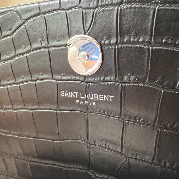 Saint Laurent YSL Kate Medium Croc Embossed Tassel bag crossbody/shoulder - Picture 10 of 13